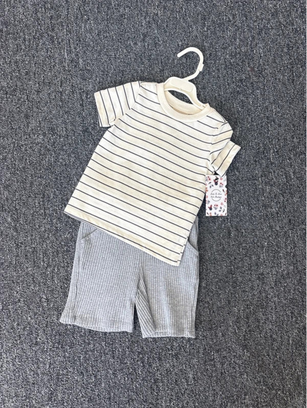 NWT 12mths boys short set stripe